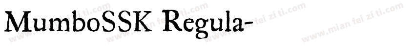 MumboSSK Regula字体转换